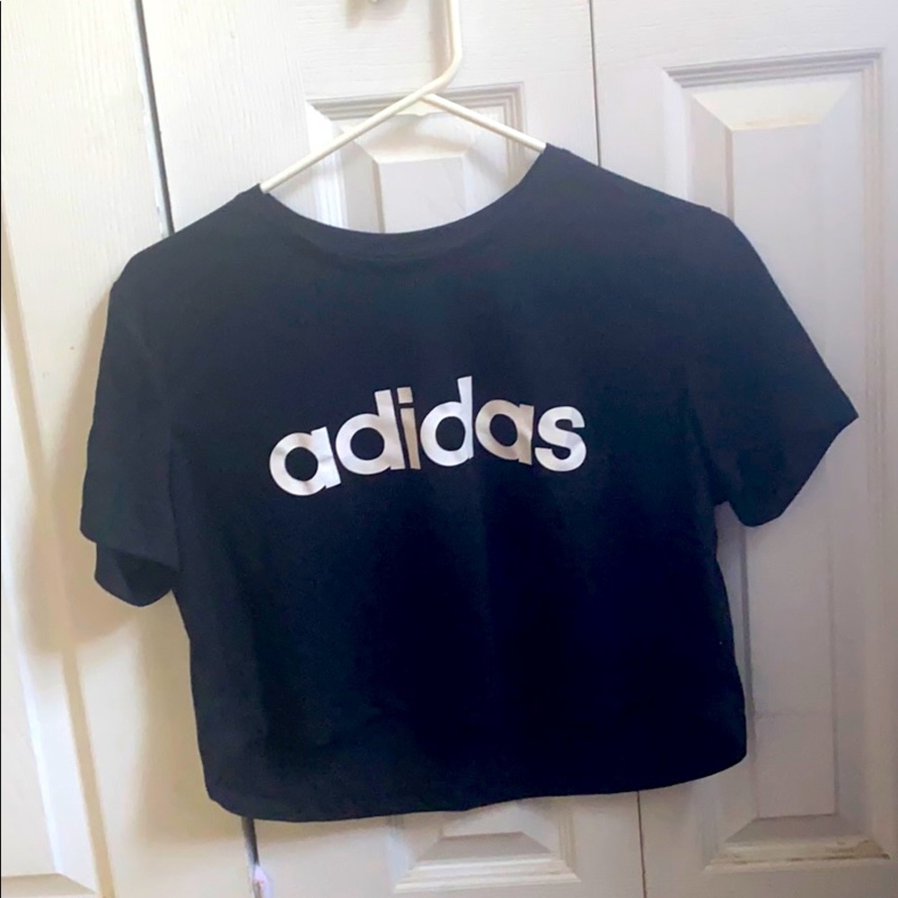 Adidas crop top size large